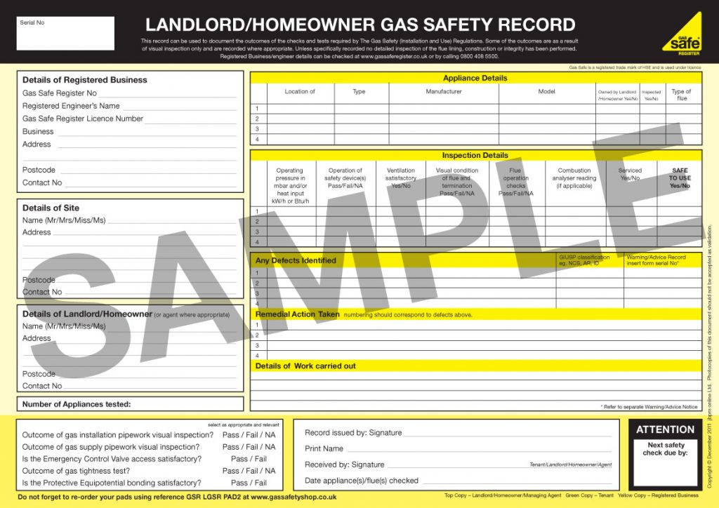 Gas Safety Certificate